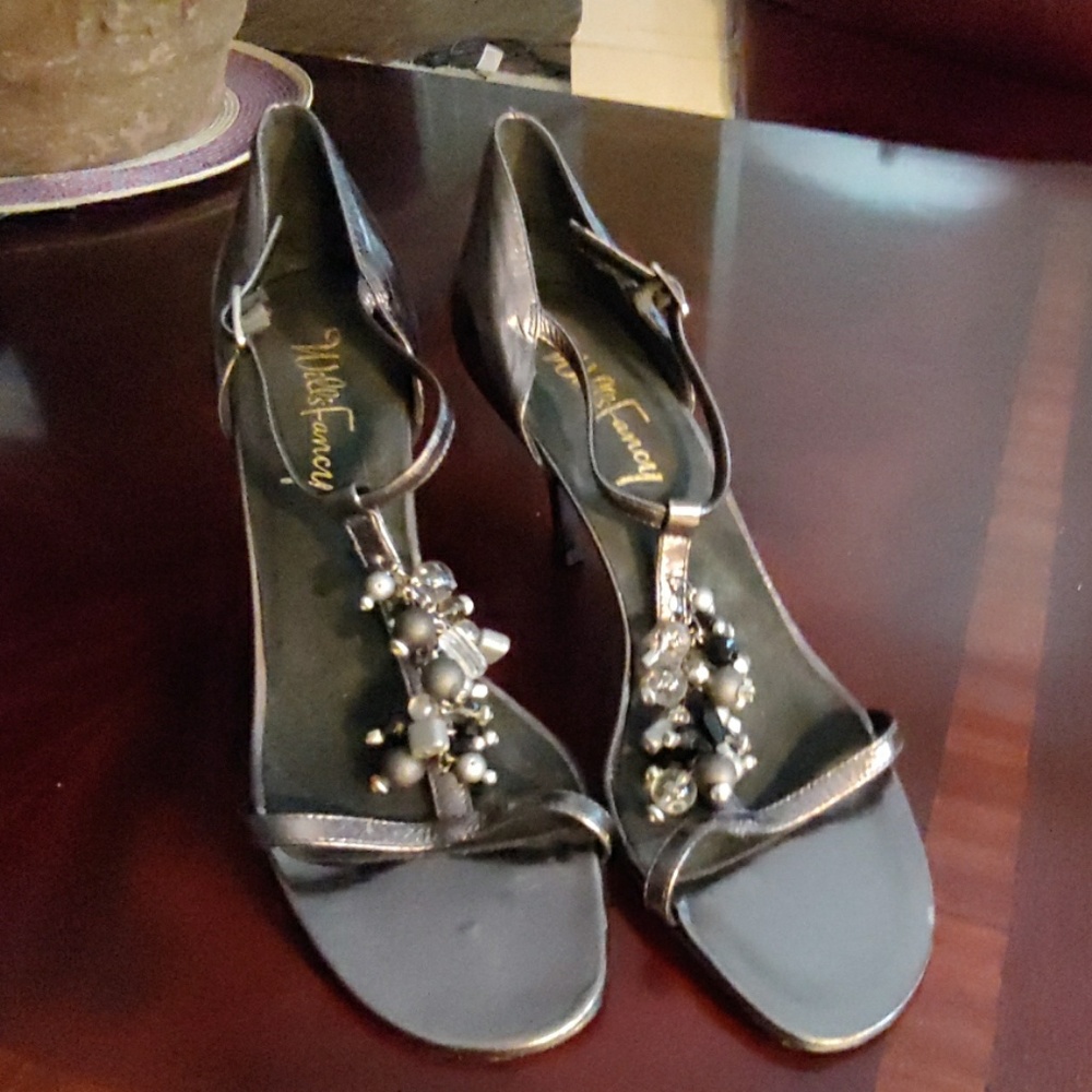 WILL'S FANCY sz10b all leather Spike Pump shoe